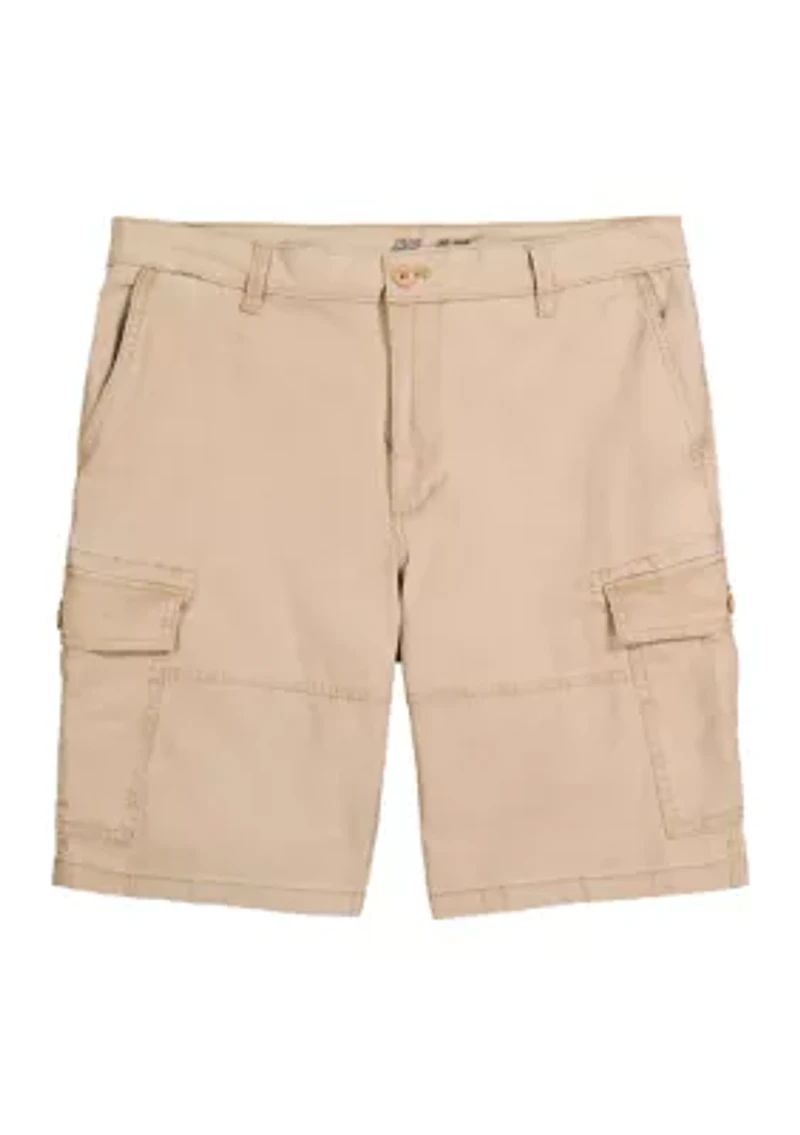 Big & Tall 10.5 Inch Stretch Saltwater Cargo Shorts