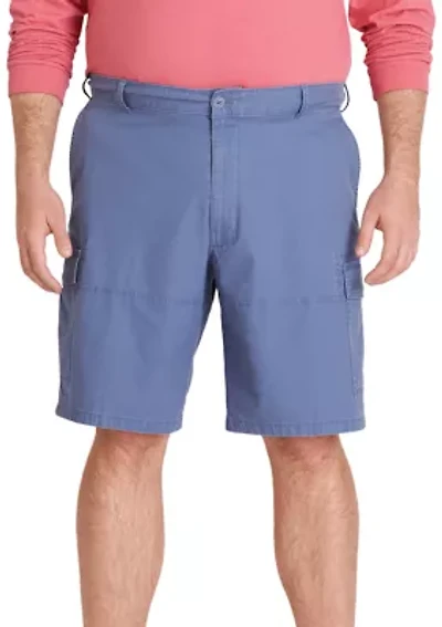 Big & Tall 10.5 Inch Stretch Saltwater Cargo Shorts