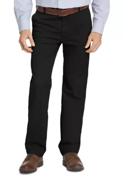 Big & Tall Straight Fit Flat Front Performance Stretch Pants