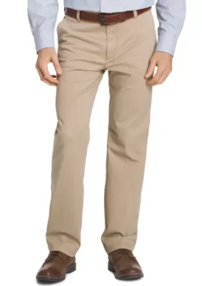 Big & Tall Straight Fit Flat Front Performance Stretch Pants