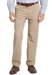 Big & Tall Straight Fit Flat Front Performance Stretch Pants
