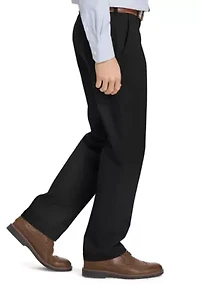Big & Tall Straight Fit Flat Front Performance Stretch Pants