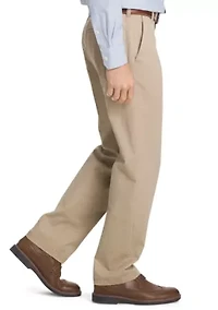 Big & Tall Straight Fit Flat Front Performance Stretch Pants
