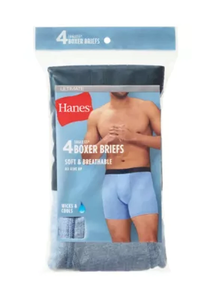 Tartan Plaid Boxer Briefs - 4 Pack