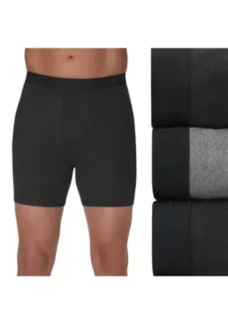 Men's Big Hanes® Ultimate 3-Pack ComfortSoft® Boxer Briefs Underwear