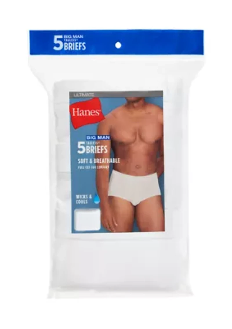 Big & Tall Ultimate 5-Pack ComfortSoft® Underwear Briefs