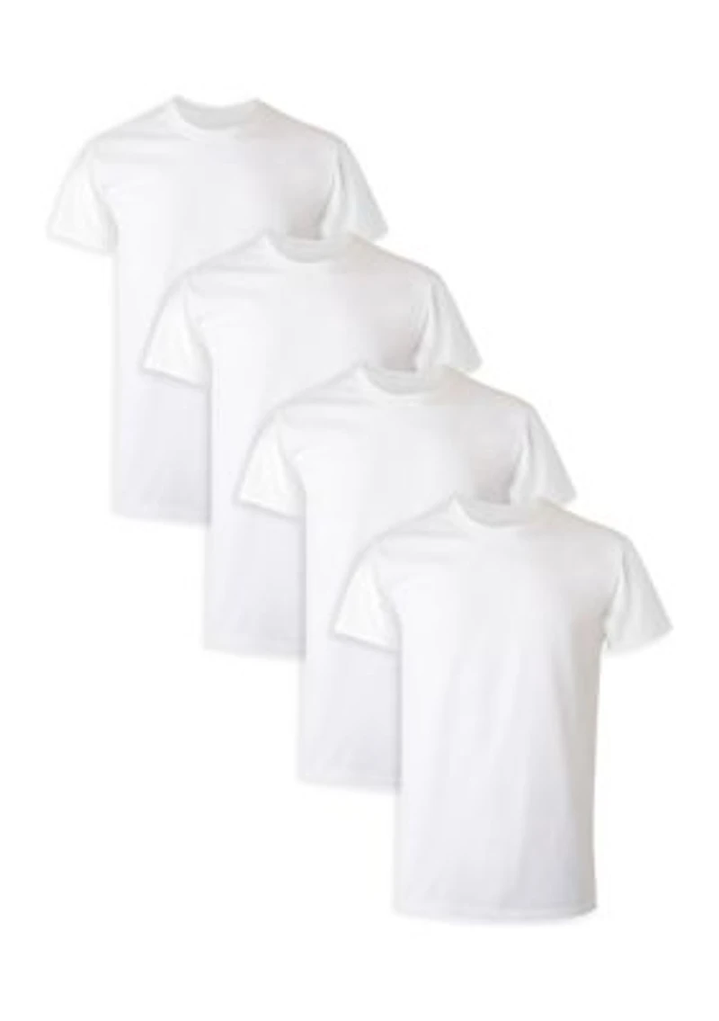 Big & Tall Crew Neck Short Sleeve T-Shirt - 4 Pack