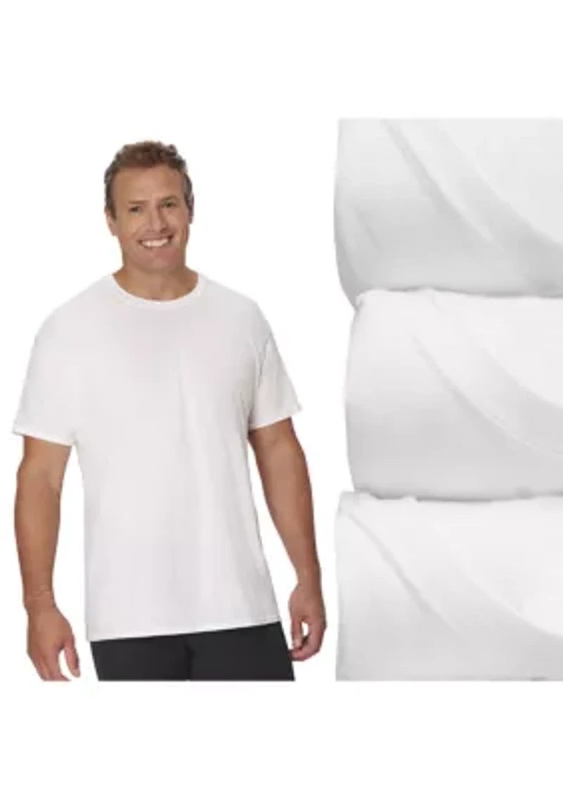 Big & Tall Ultimate 3-Pack ComfortSoft® Crewneck T-Shirts Undershirts