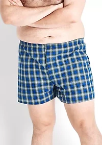 Big & Tall Assorted Tartan Boxers - 4 Pack