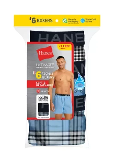 6-Pack of Printed Boxers