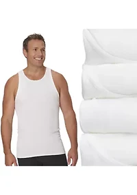 Big & Tall Ultimate 4-Pack ComfortSoft® Tank Top Undershirts