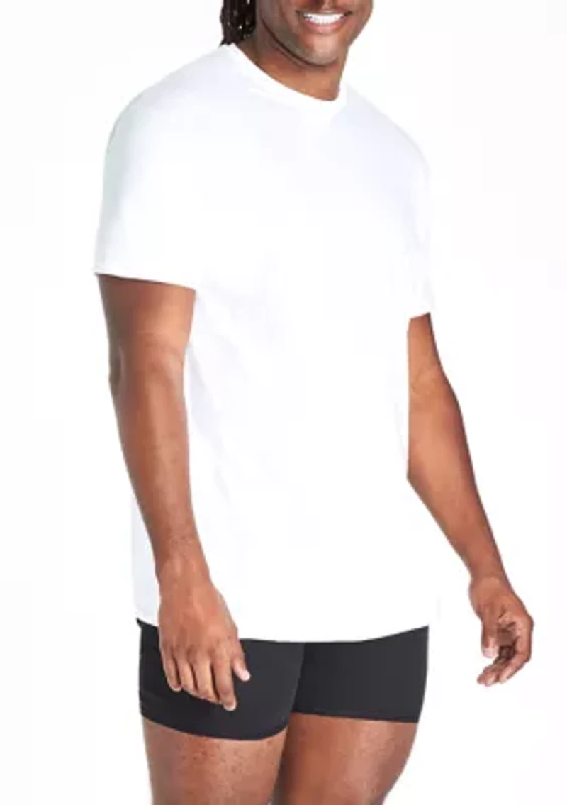 Big & Tall Short Sleeve Crew Neck T-Shirt - 4 Pack