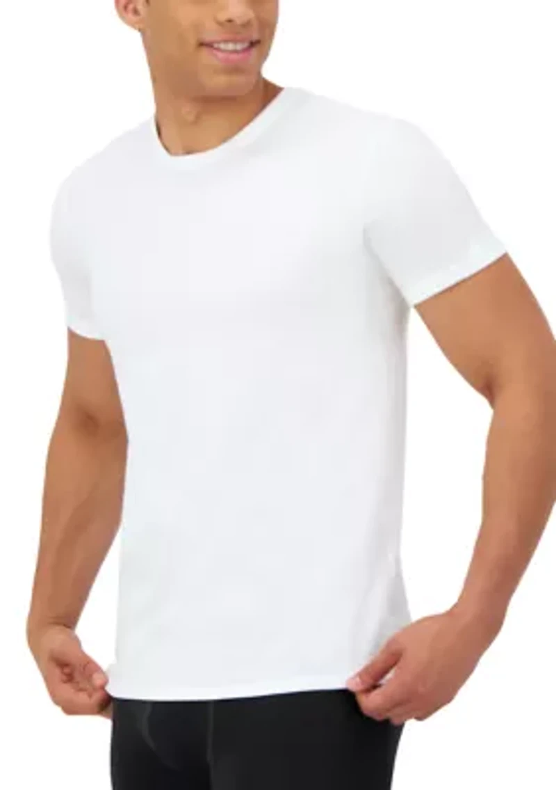 Men's Ultimate 3-Pack Crewneck Undershirts, Comfort Fit Stretch