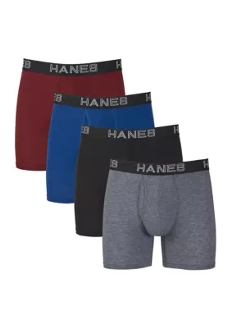 4-Pack of Assorted Boxer Briefs