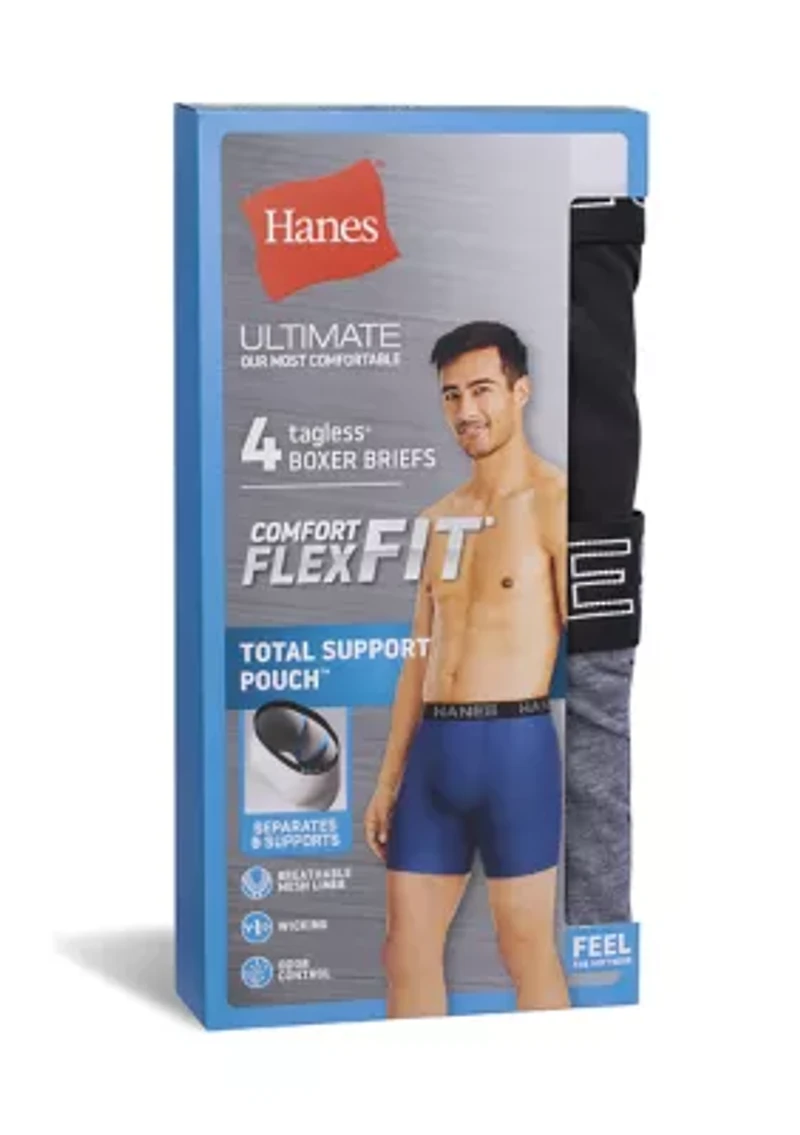 4-Pack of Assorted Boxer Briefs