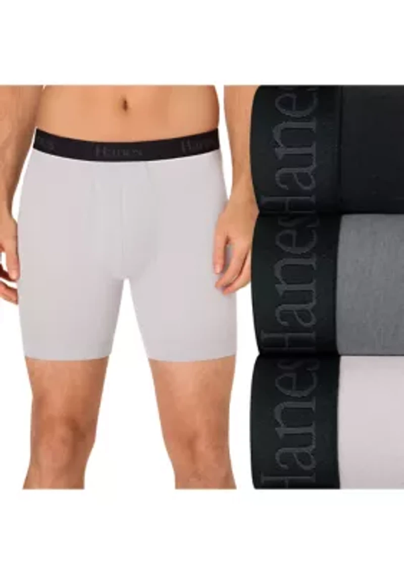 Men's Ultimate 3-Pack Comfort Flex Fit® Boxer Briefs Underwear with Total Support Pouch™