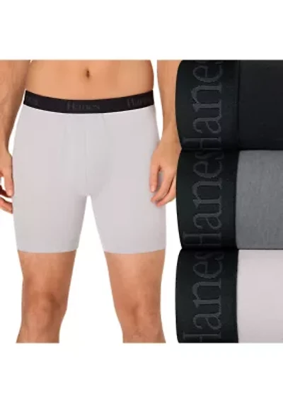 Men's Ultimate 3-Pack Comfort Flex Fit® Boxer Briefs Underwear with Total Support Pouch™
