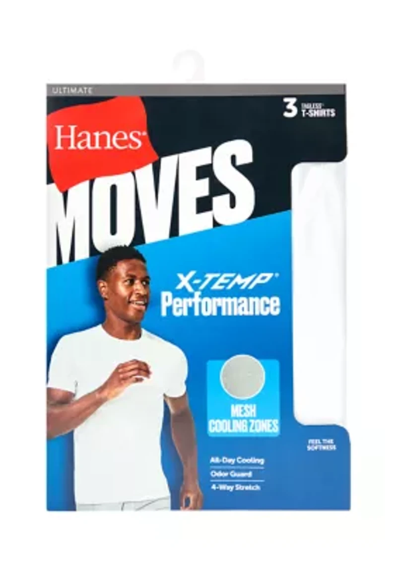 Performance Crew Neck Undershirt - 3 Pack