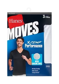 Men's Moves V-Neck X-Temp Performance Shirt Pack