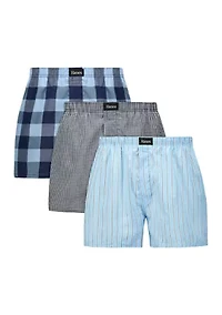 Ultimate Cotton Stretch Woven Boxers Pack