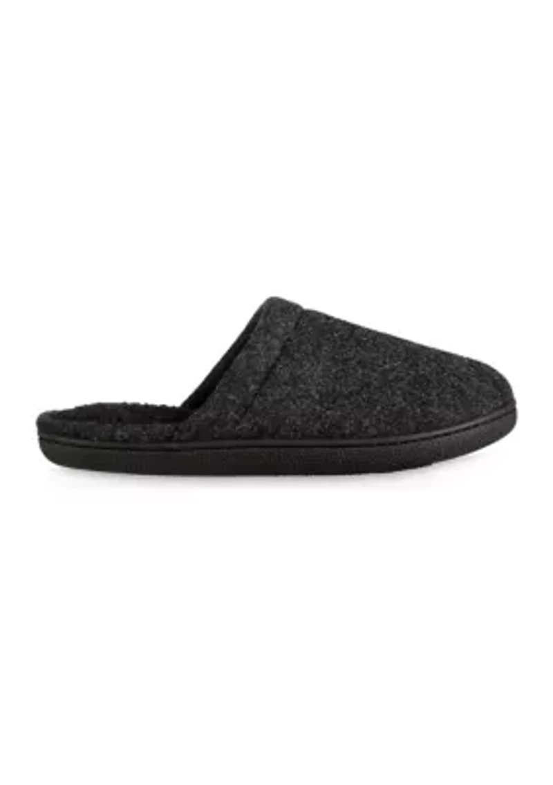 Faux Wool Hoodback Slippers