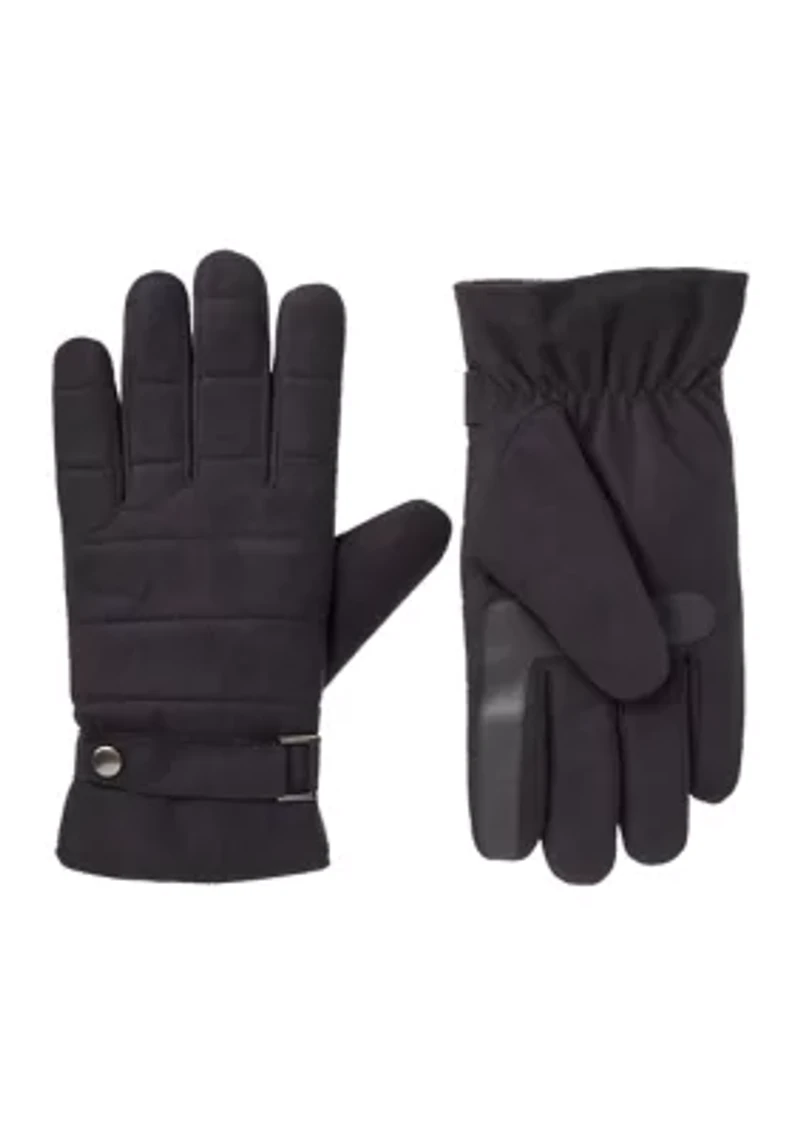 Quilted Microsuede Gloves