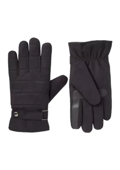 Quilted Microsuede Gloves