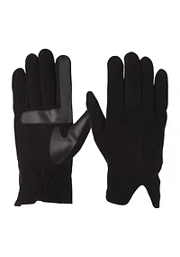 Genuine Suede with Ultraplush Lining 3-Draw Touchscreen Gloves