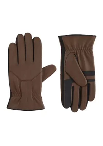 Men's Water Repellent Touchscreen Leather Gloves