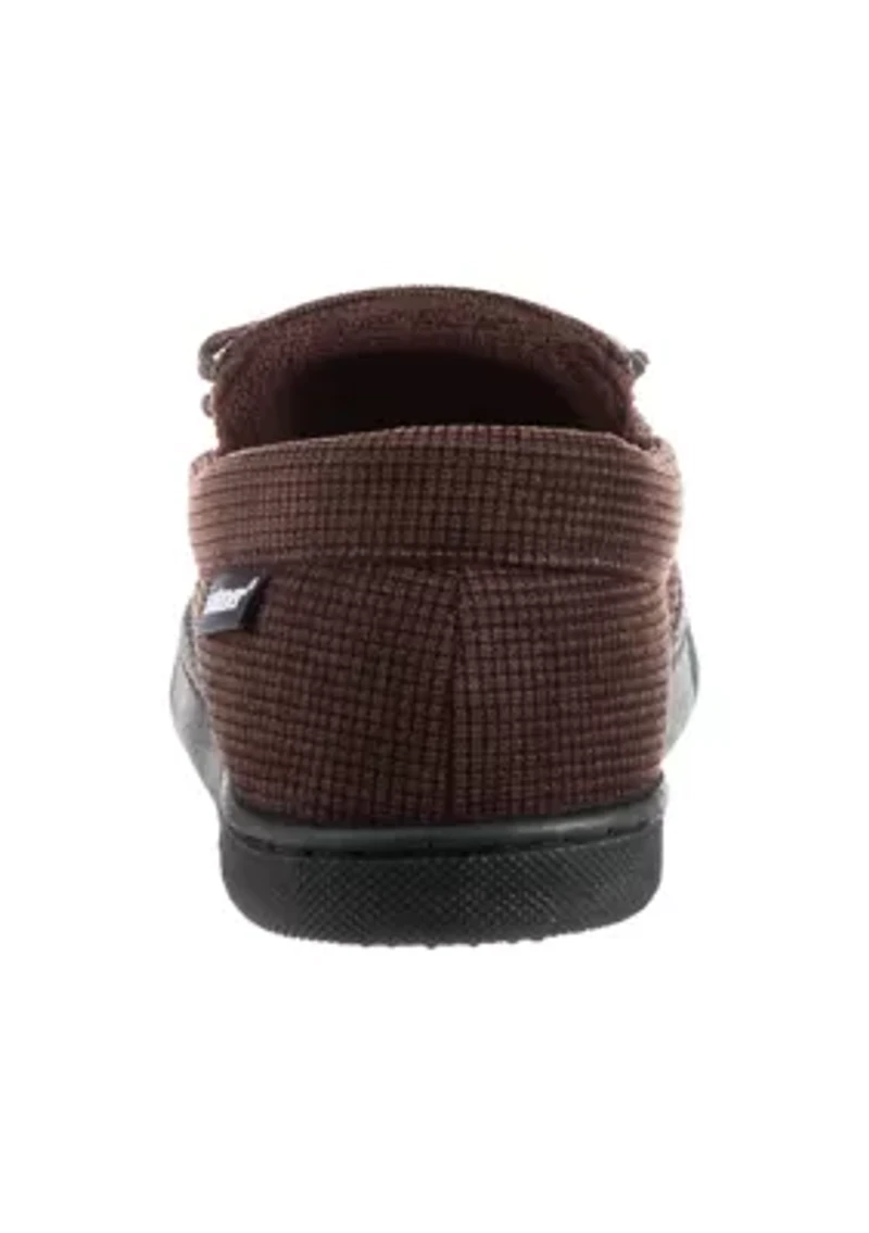 Mini Box Corduroy Luke Moccasins with Lace Detail