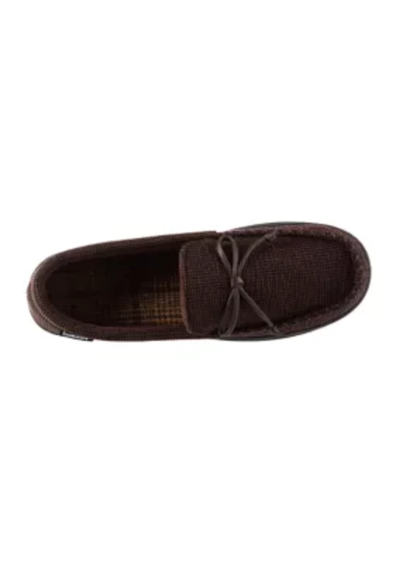 Mini Box Corduroy Luke Moccasins with Lace Detail
