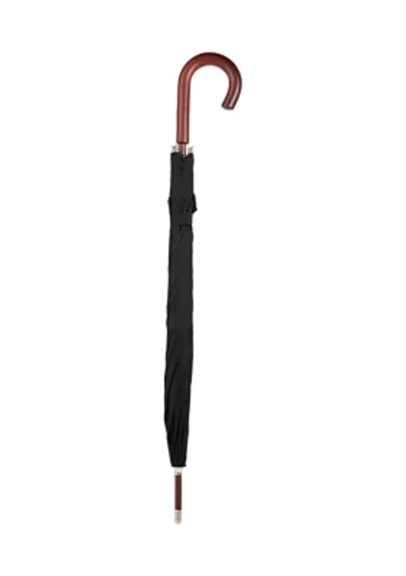 Recycled Wooden Stick Umbrella with Auto Open Technology
