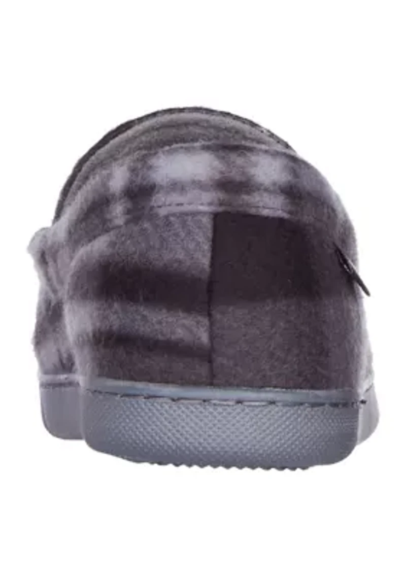 Plaid Fleece Cameron Moccasins