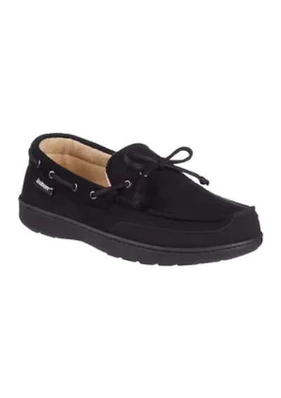 Water Repellent Recycled Microsuede Carter Boater Moccasins