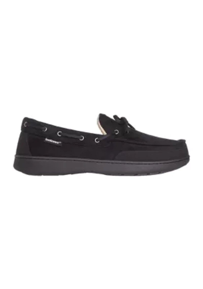 Water Repellent Recycled Microsuede Carter Boater Moccasins