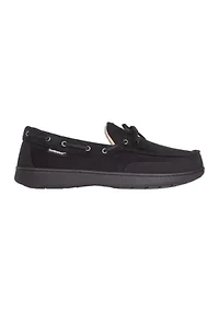 Water Repellent Recycled Microsuede Carter Boater Moccasins
