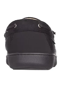 Water Repellent Recycled Microsuede Carter Boater Moccasins