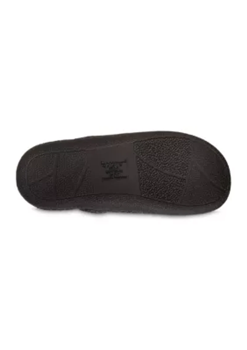 Plush Corduroy Hoodback Slippers