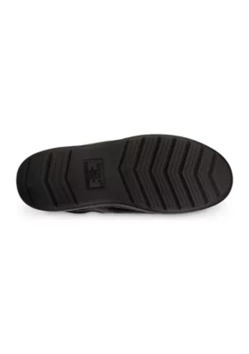 Advanced Memory Foam Micro Suede Vincent Hood Back Eco Comfort Slippers