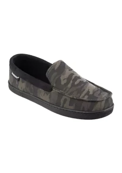 Men's Luke Mini Cord Moccasin Slippers with Memory Foam