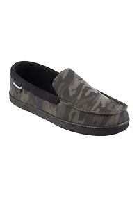 Men's Luke Mini Cord Moccasin Slippers with Memory Foam