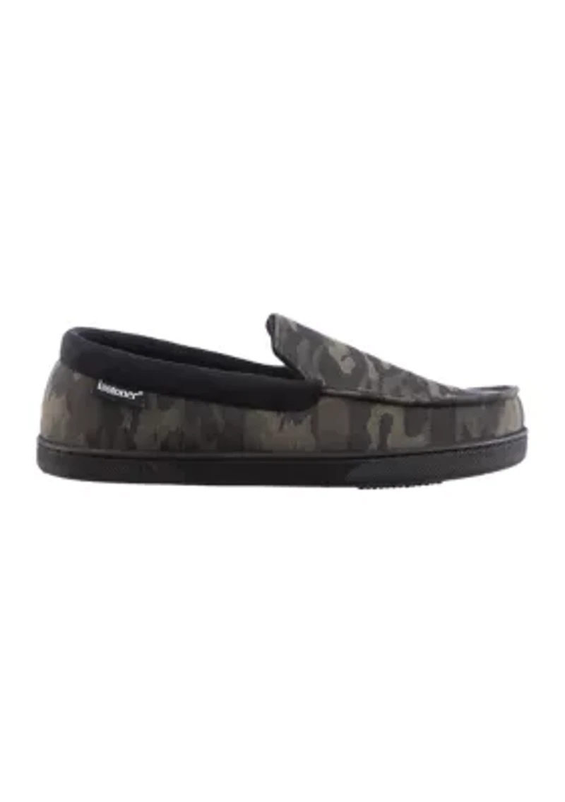Men's Luke Mini Cord Moccasin Slippers with Memory Foam