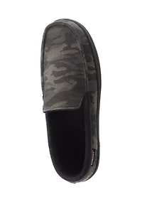 Men's Luke Mini Cord Moccasin Slippers with Memory Foam