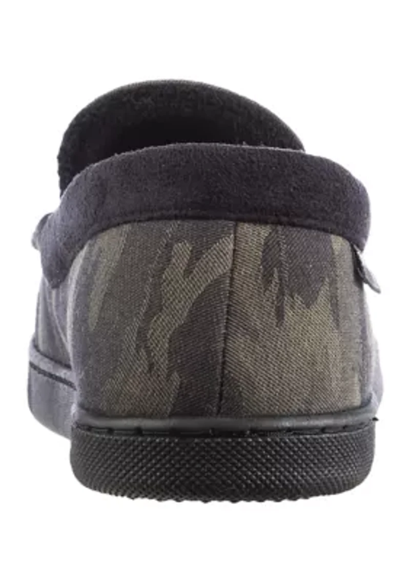 Men's Luke Mini Cord Moccasin Slippers with Memory Foam