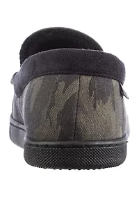 Men's Luke Mini Cord Moccasin Slippers with Memory Foam