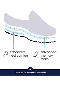 Men's Luke Mini Cord Moccasin Slippers with Memory Foam