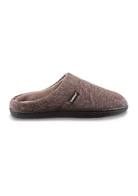 Men's Preston Heather Knit Hoodback Slippers with Memory Foam