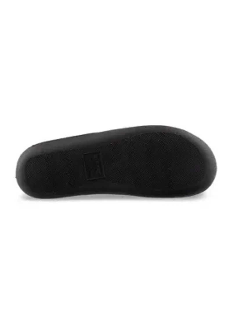 Men's Preston Heather Knit Hoodback Slippers with Memory Foam