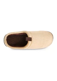 Men's Corduroy Hoodback Slippers
