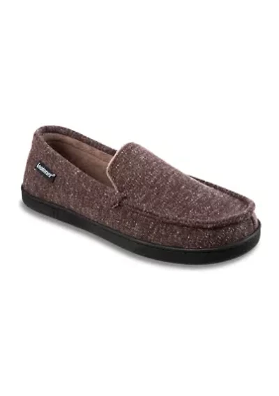 Heather Knit Preston Moccasin Slippers